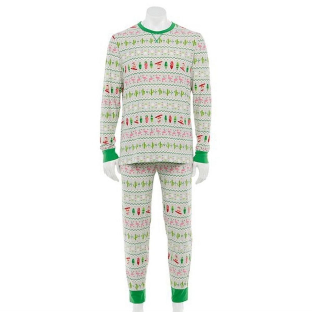 Men's Surfing Santa Jammies